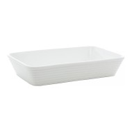Refratário 21,1x15,7x5cm Linea Branco de Porcelana